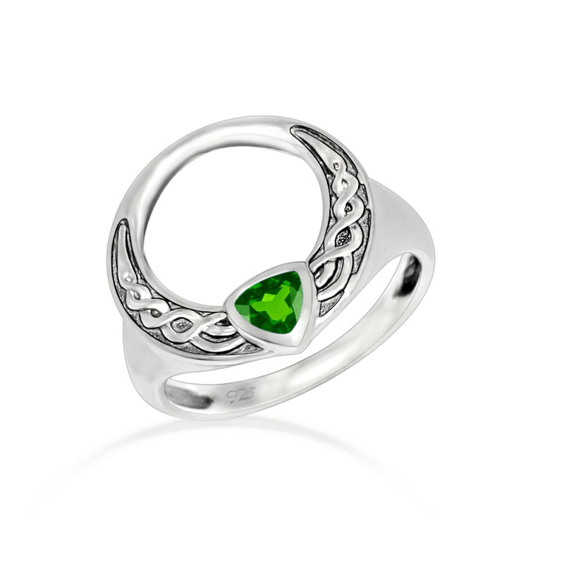 Celtic - Chrome Diopside - Faceted Ring - CCR505-CDF Catalogue