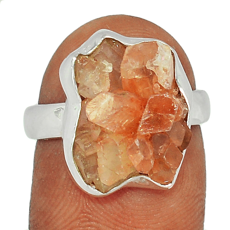 Aragonite Crystal Star Ring - ACSR107