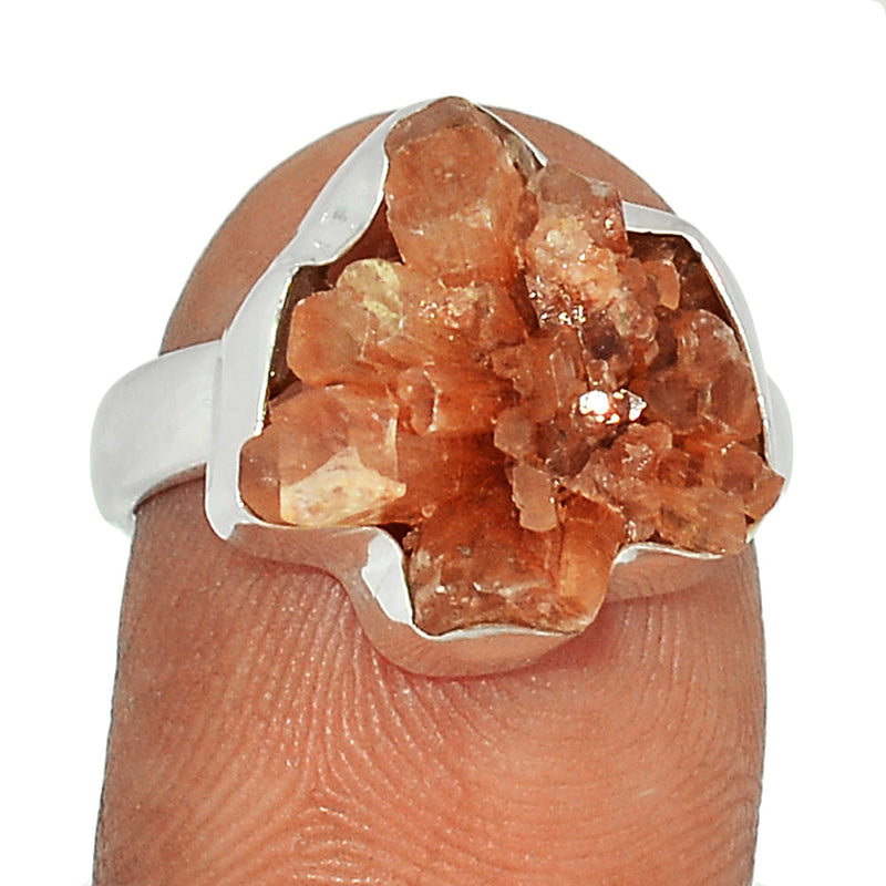 Aragonite Crystal Star Ring - ACSR108