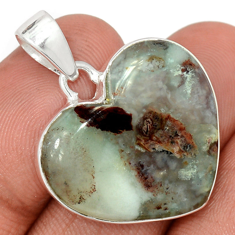 1.2" Heart - Aquaprase Pendants - AAFP934