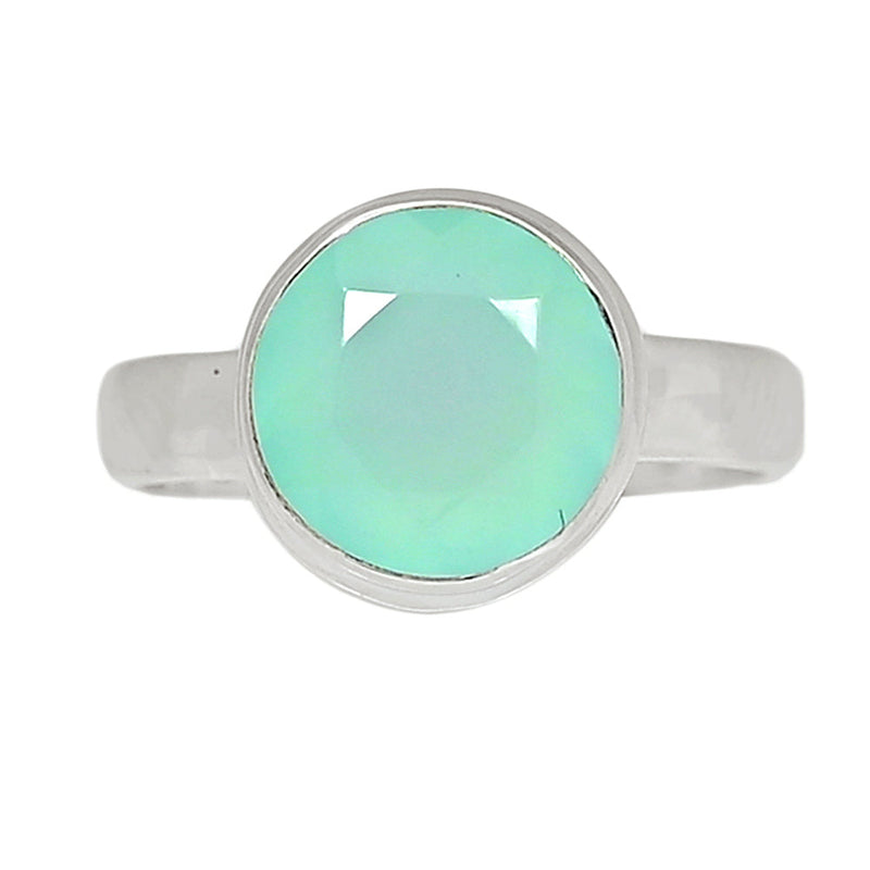 Aqua Chalcedony Faceted Ring - ACFR120