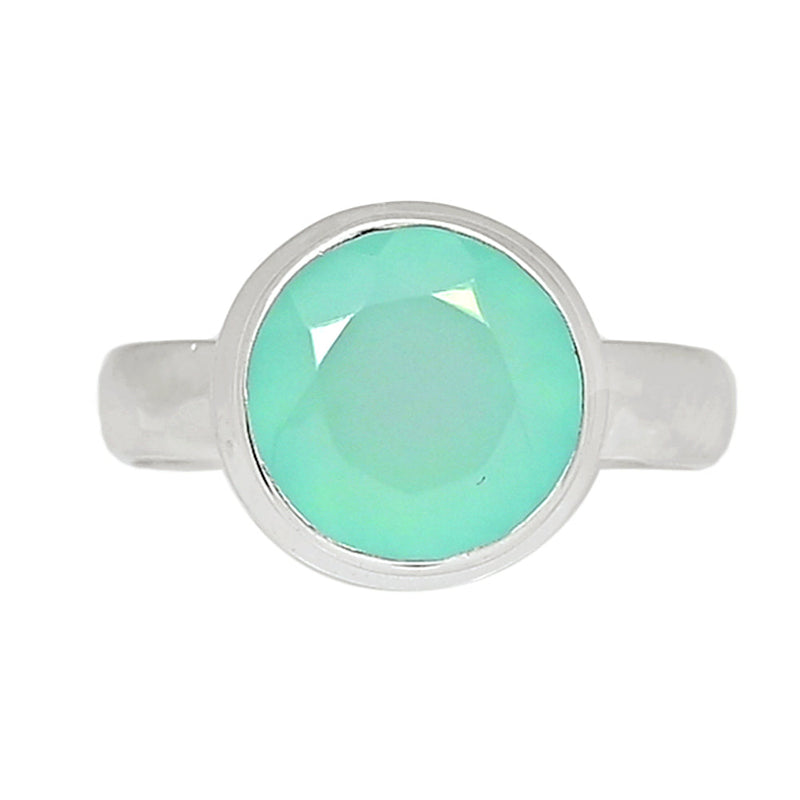 Aqua Chalcedony Faceted Ring - ACFR143