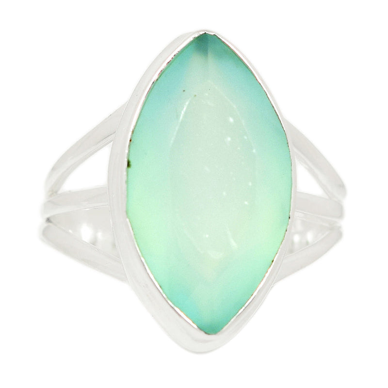 Aqua Chalcedony Faceted Ring - ACFR151
