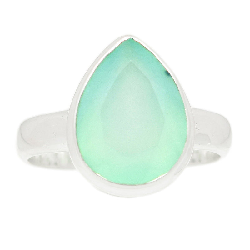 Aqua Chalcedony Faceted Ring - ACFR165