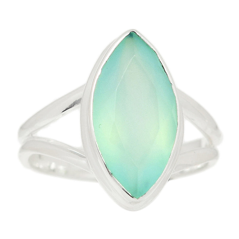 Aqua Chalcedony Faceted Ring - ACFR166
