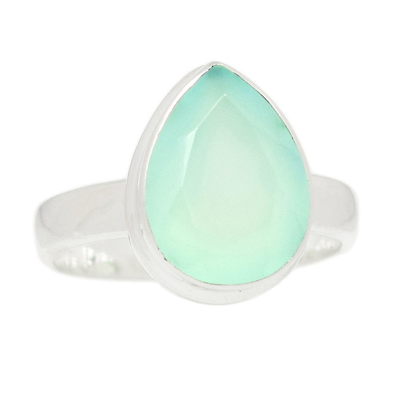 Aqua Chalcedony Faceted Ring - ACFR174