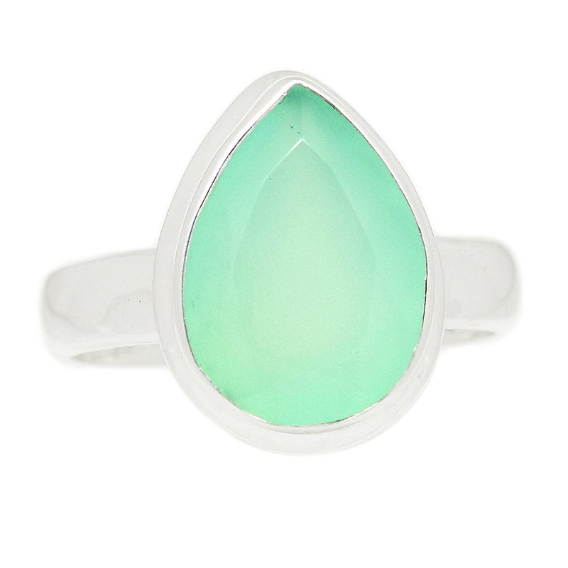 Aqua Chalcedony Faceted Ring - ACFR179