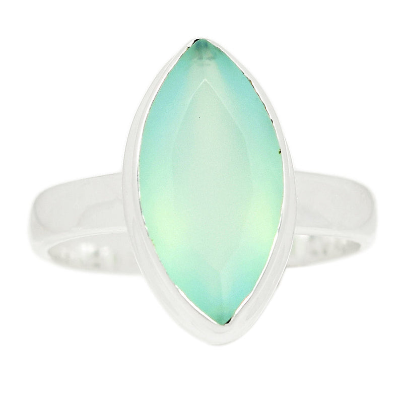 Aqua Chalcedony Faceted Ring - ACFR181