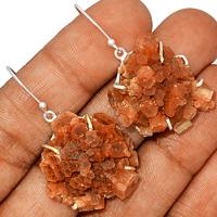 Aragonite Crystal Star Earring-ACSE78