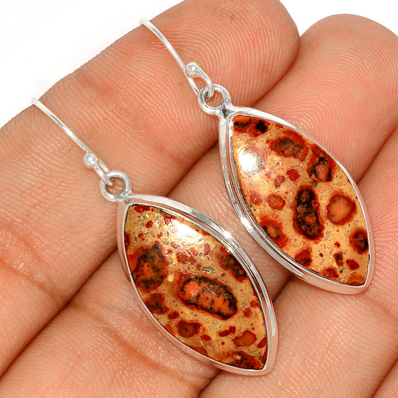1.8" Asteroid Jasper Earrings - ADJE107