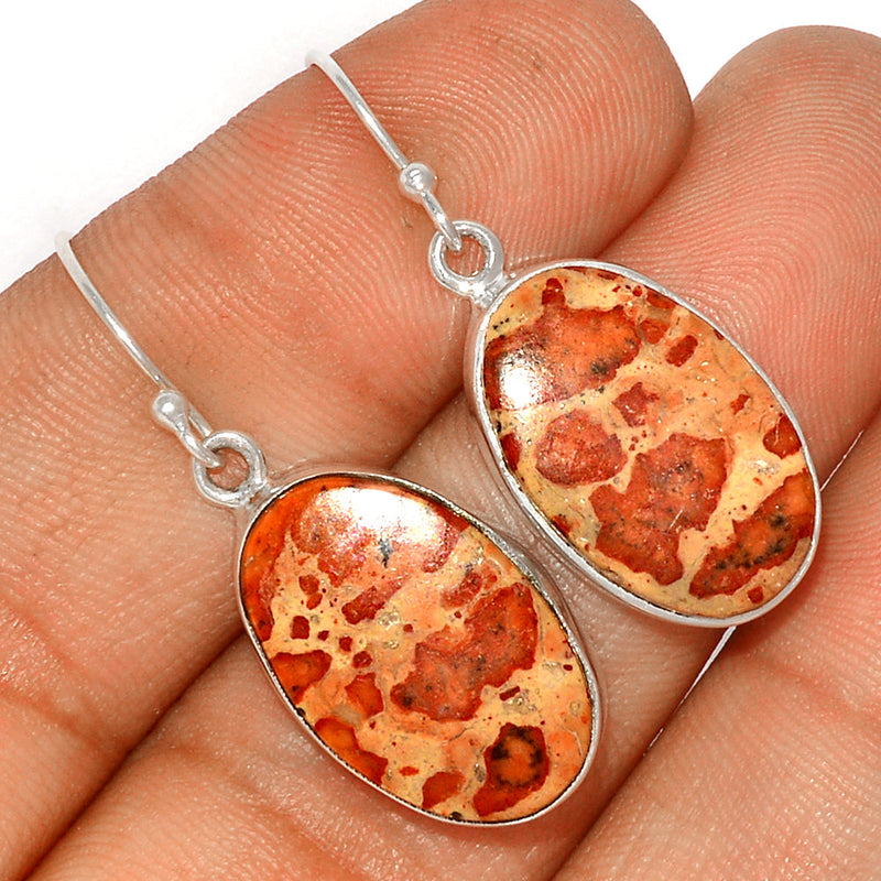 1.5" Asteroid Jasper Earrings - ADJE116