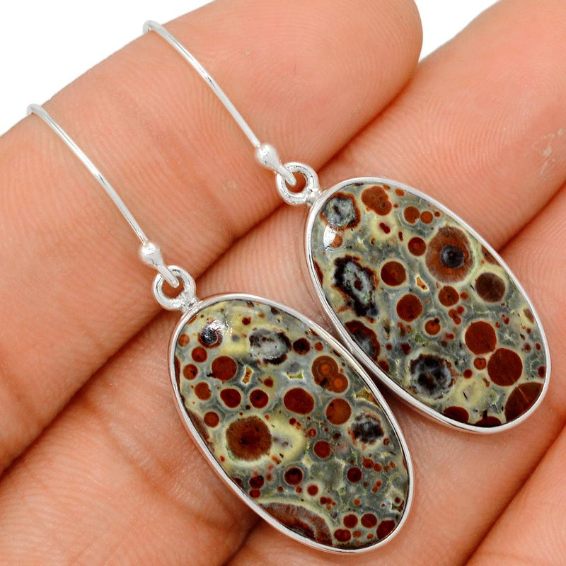 1.8" Asteroid Jasper Earrings - ADJE11
