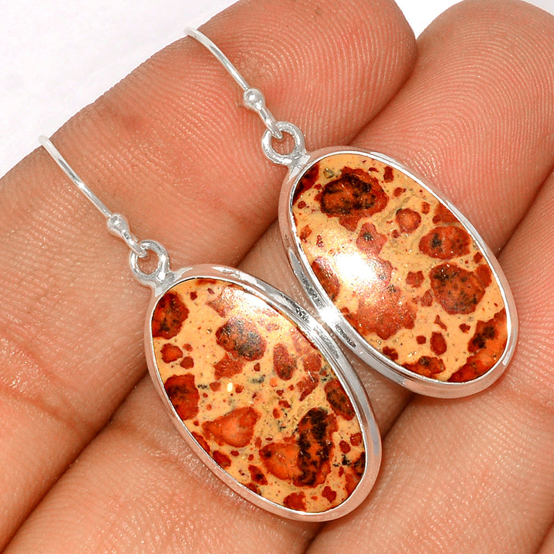 1.7" Asteroid Jasper Earrings - ADJE125