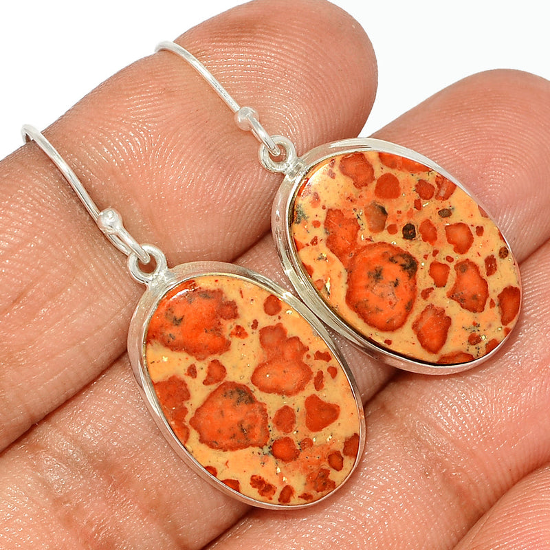 1.5" Asteroid Jasper Earrings - ADJE143