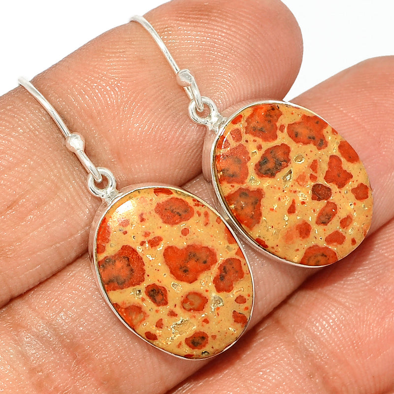 1.3" Asteroid Jasper Earrings - ADJE146