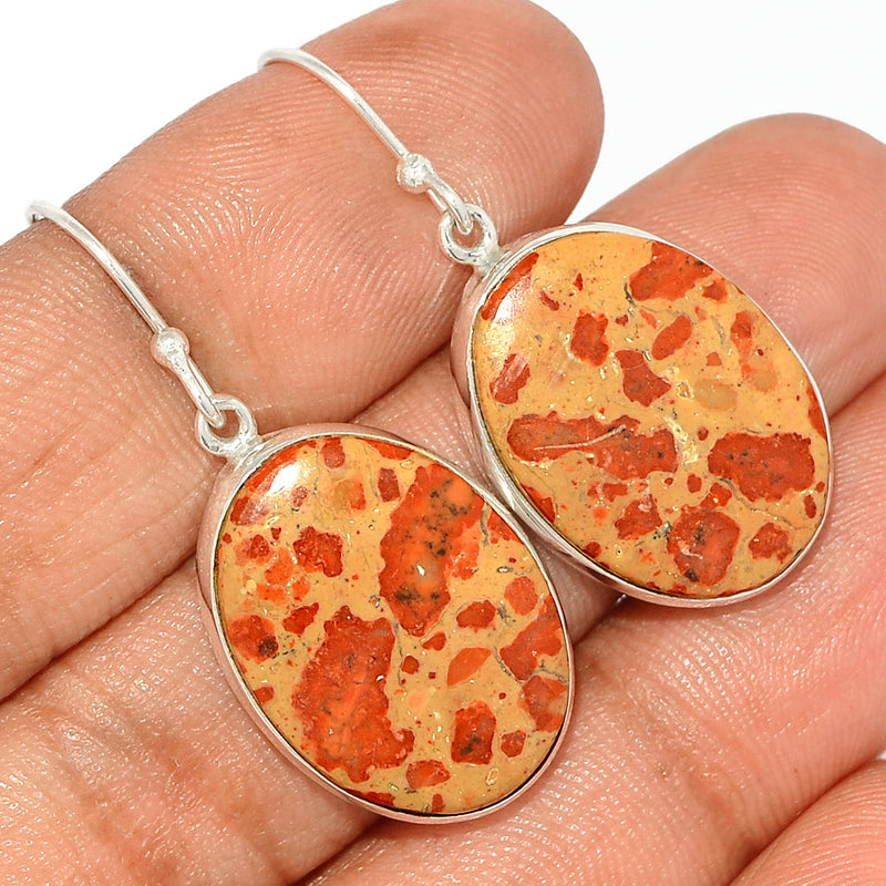 1.5" Asteroid Jasper Earrings - ADJE147