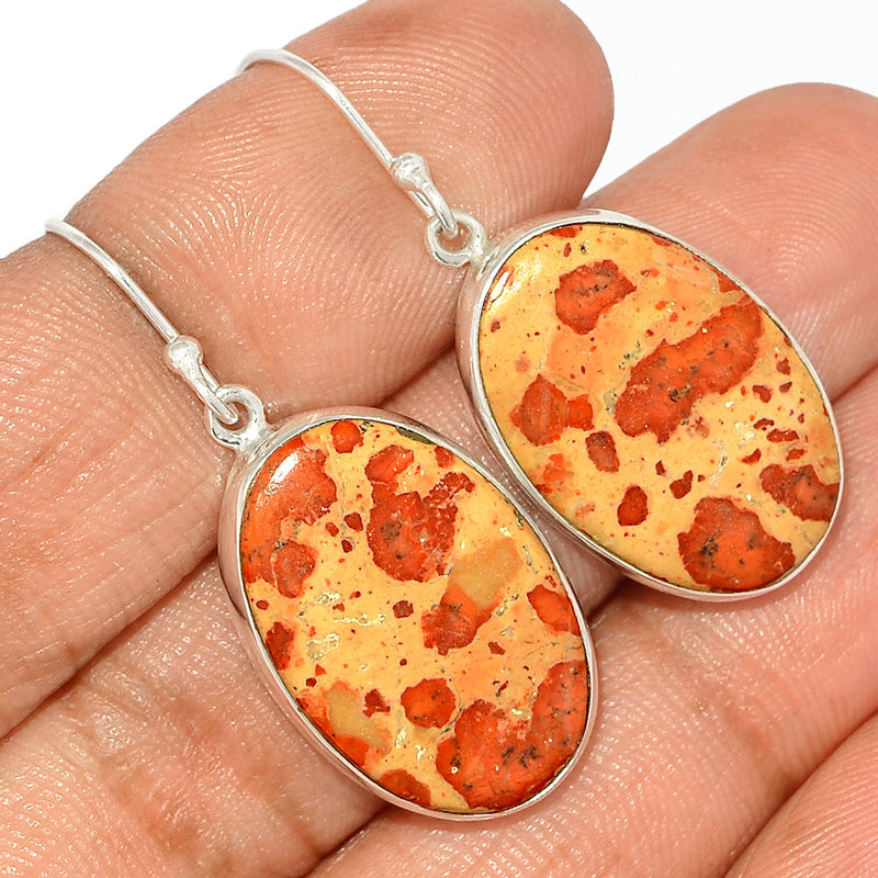 1.6" Asteroid Jasper Earrings - ADJE150