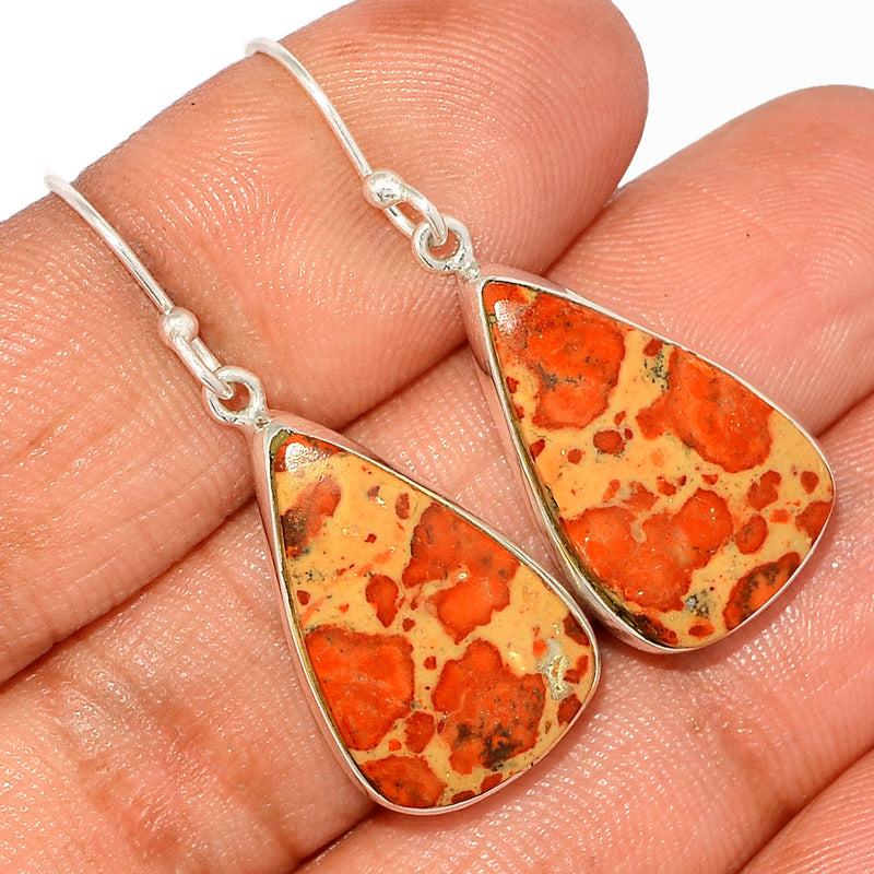 1.5" Asteroid Jasper Earrings - ADJE157