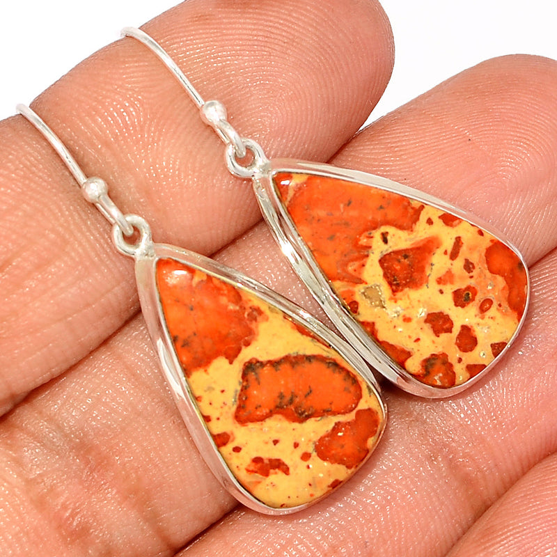 1.6" Asteroid Jasper Earrings - ADJE159