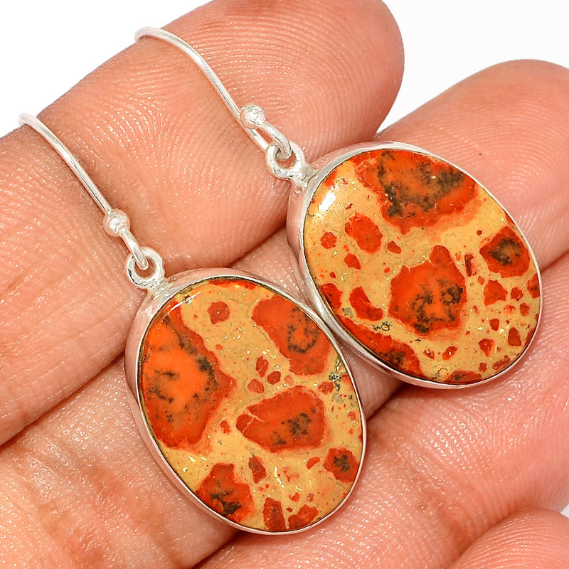 1.5" Asteroid Jasper Earrings - ADJE160