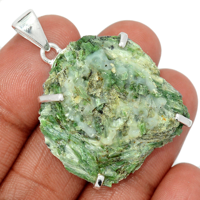 1.7" Claw - Actinolite Rough Pendants - AIRP14