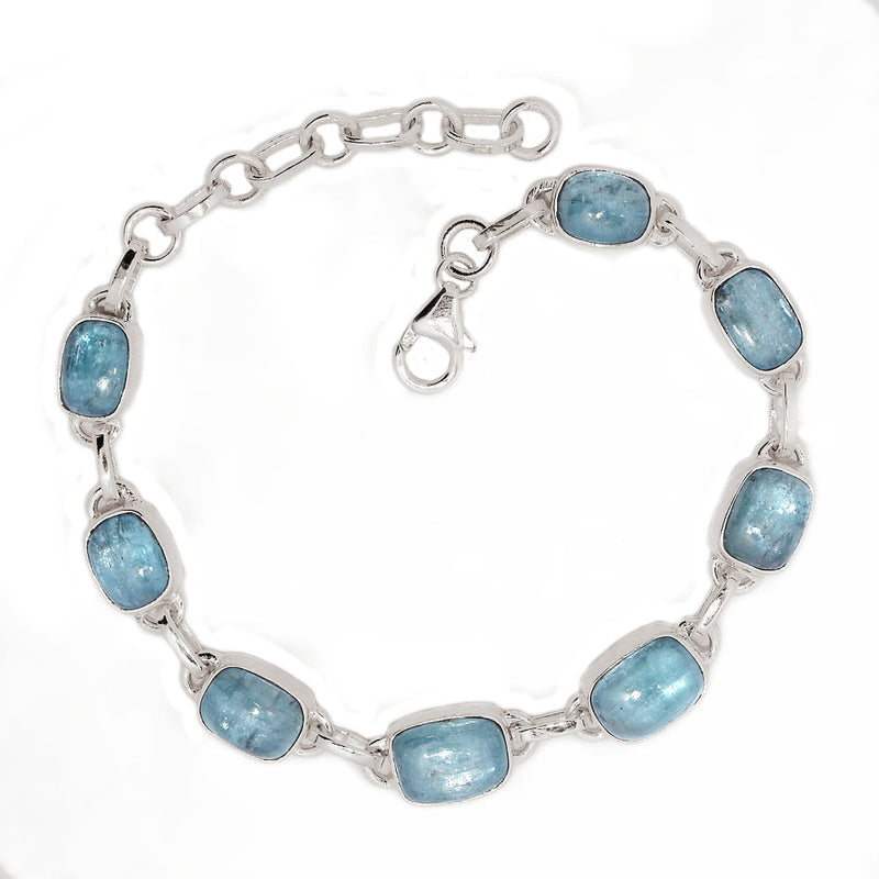 8.2" Aqua Kyanite Cabochon Bracelets - AKCB10