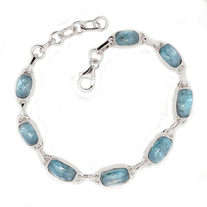 8" Aqua Kyanite Cabochon Bracelets - AKCB11