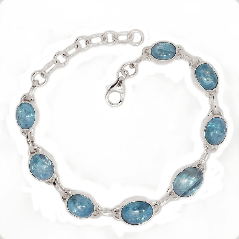 8.2" Aqua Kyanite Cabochon Bracelets - AKCB12