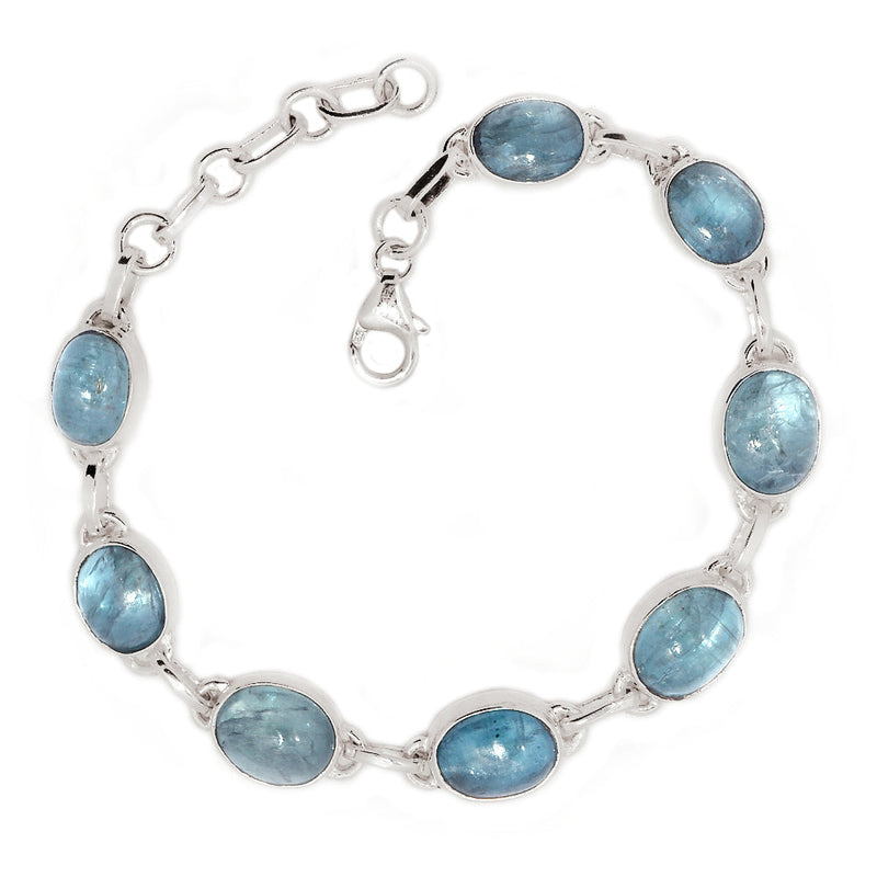 8.2" Aqua Kyanite Cabochon Bracelets - AKCB6