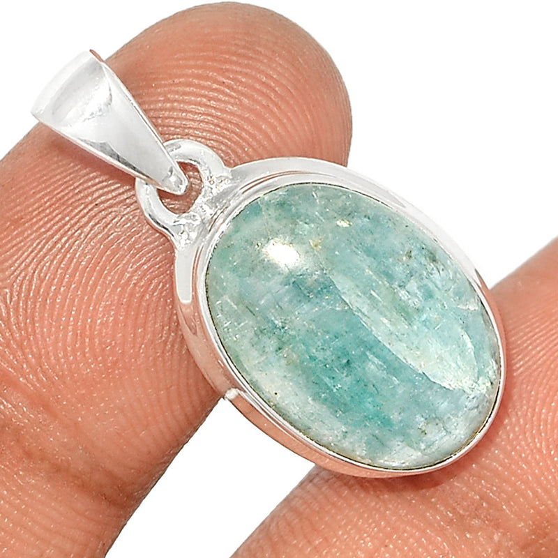 1.2" Aqua Kyanite Cabochon Pendants - AKCP113