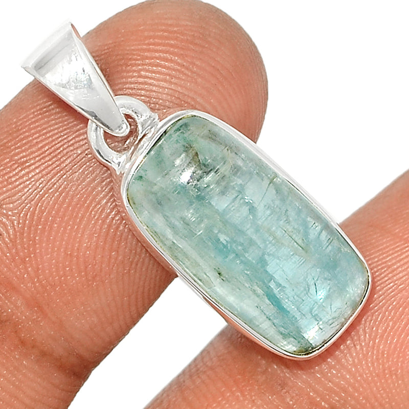 1.1" Aqua Kyanite Cabochon Pendants - AKCP114