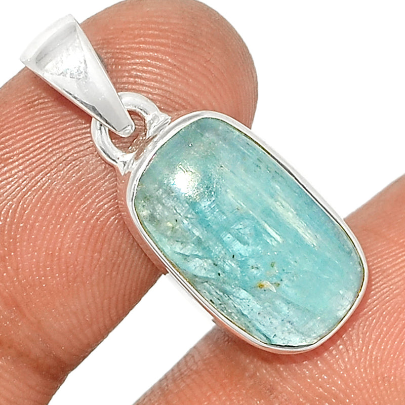 1.1" Aqua Kyanite Cabochon Pendants - AKCP123