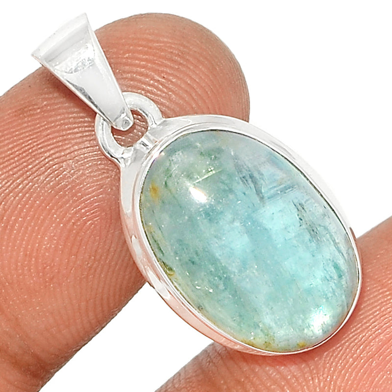 1.1" Aqua Kyanite Cabochon Pendants - AKCP125
