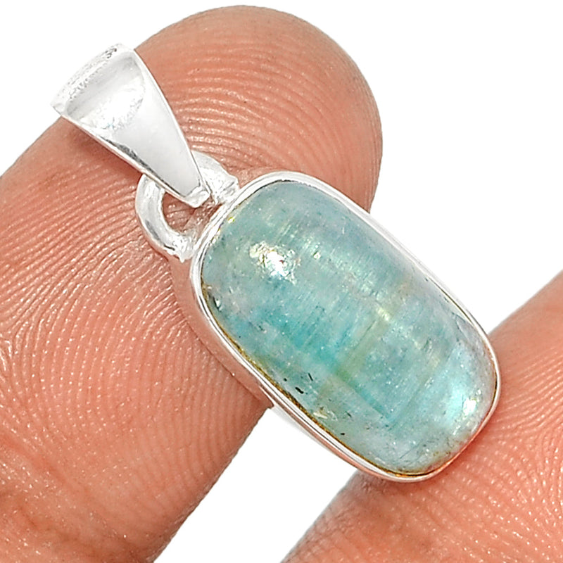 1" Aqua Kyanite Cabochon Pendants - AKCP126