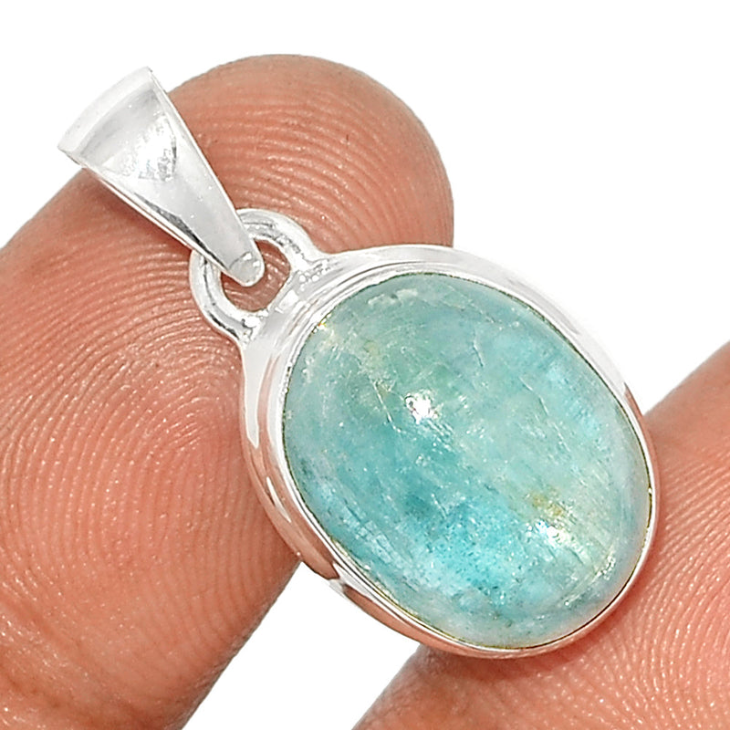 1.1" Aqua Kyanite Cabochon Pendants - AKCP132