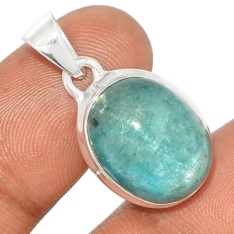 1.1" Aqua Kyanite Cabochon Pendants - AKCP137