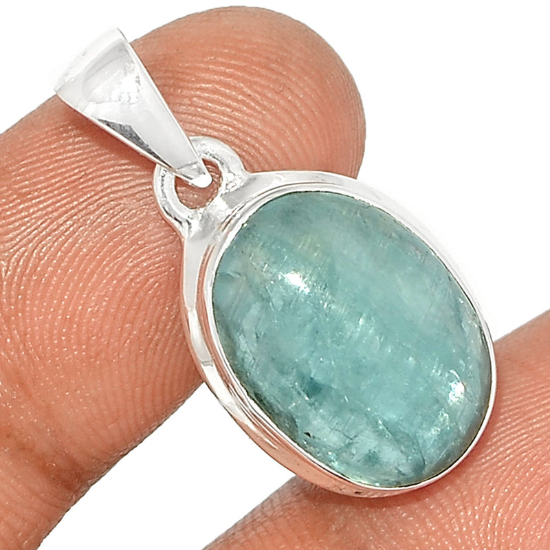 1.1" Aqua Kyanite Cabochon Pendants - AKCP138