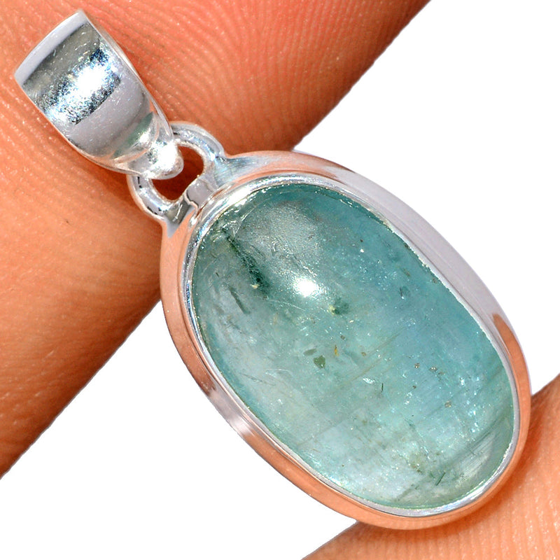 1.1" Aqua Kyanite Cabochon Pendants - AKCP13