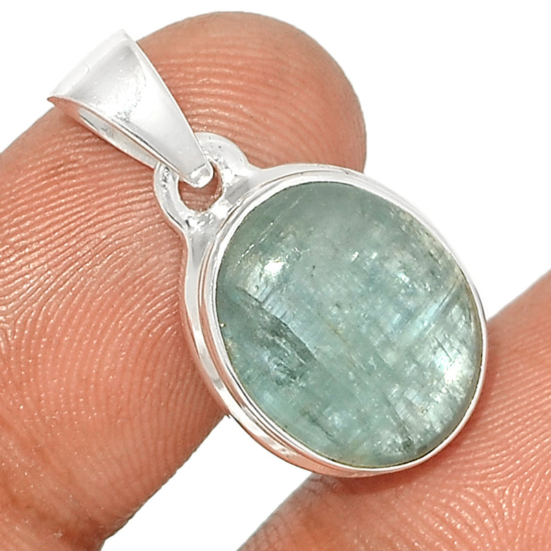 1" Aqua Kyanite Cabochon Pendants - AKCP140