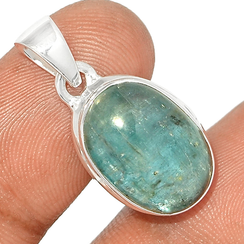 1.1" Aqua Kyanite Cabochon Pendants - AKCP146