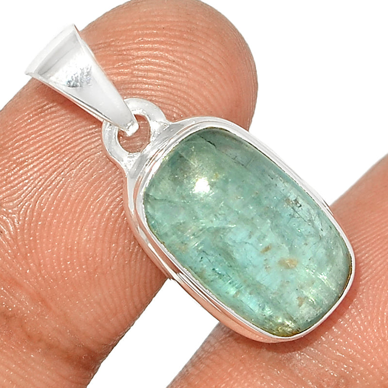 1.1" Aqua Kyanite Cabochon Pendants - AKCP147