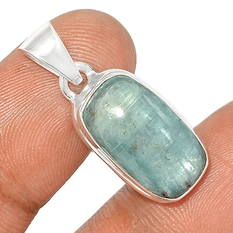 1.1" Aqua Kyanite Cabochon Pendants - AKCP148