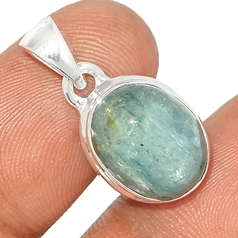 1" Aqua Kyanite Cabochon Pendants - AKCP149