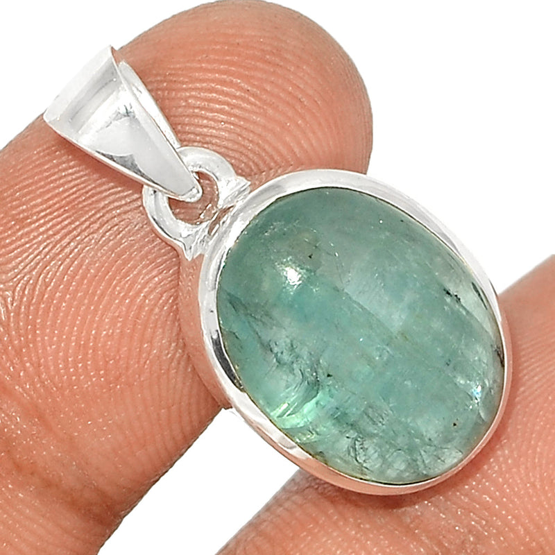 1.1" Aqua Kyanite Cabochon Pendants - AKCP150