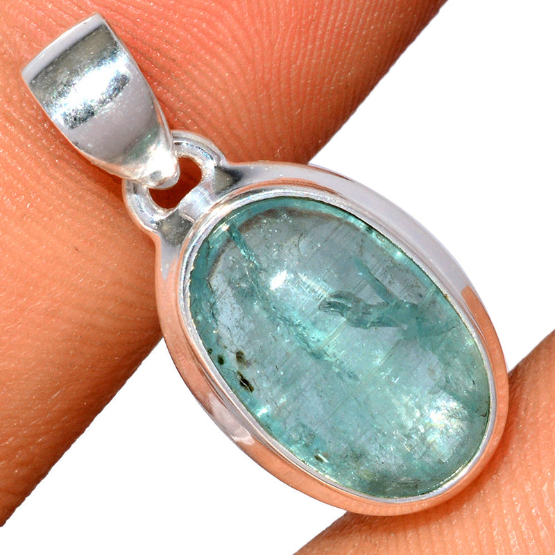1" Aqua Kyanite Cabochon Pendants - AKCP15