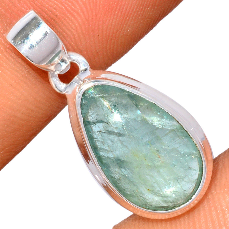 1.1" Aqua Kyanite Cabochon Pendants - AKCP20