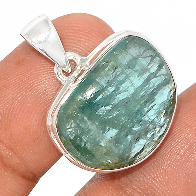 1.1" Aqua Kyanite Cabochon Pendants - AKCP246