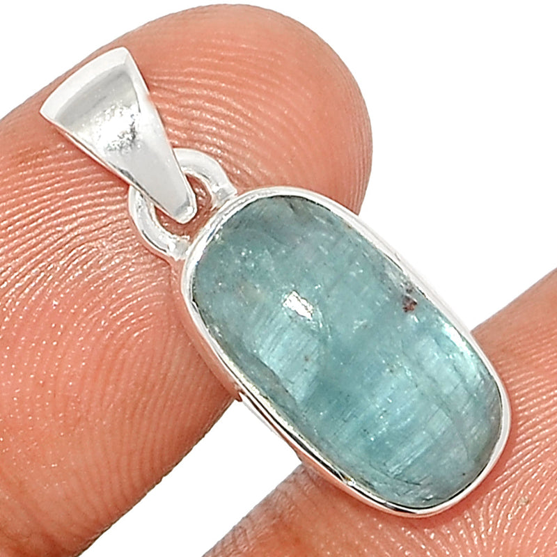 1" Aqua Kyanite Cabochon Pendants - AKCP256