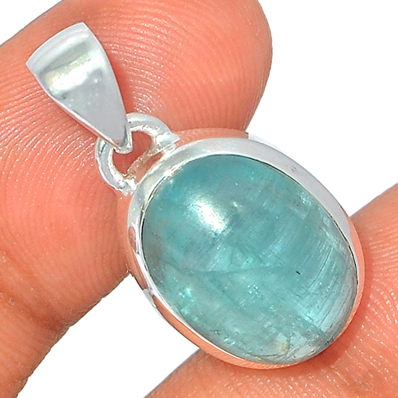 1.1" Aqua Kyanite Cabochon Pendants - AKCP42