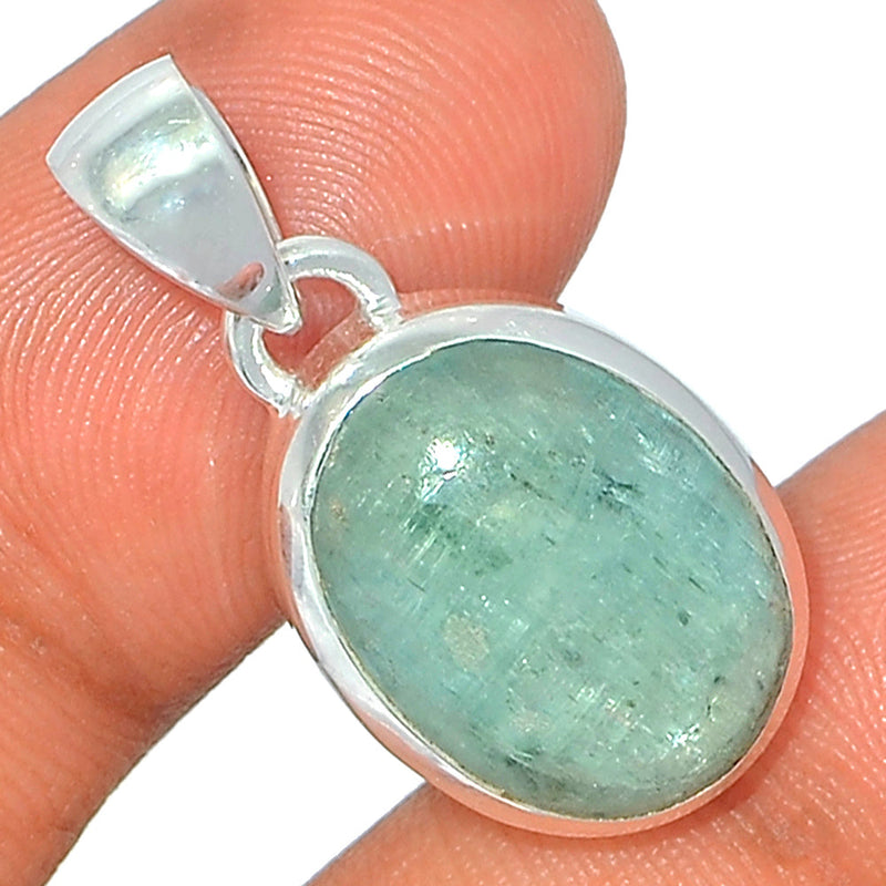 1.1" Aqua Kyanite Cabochon Pendants - AKCP43